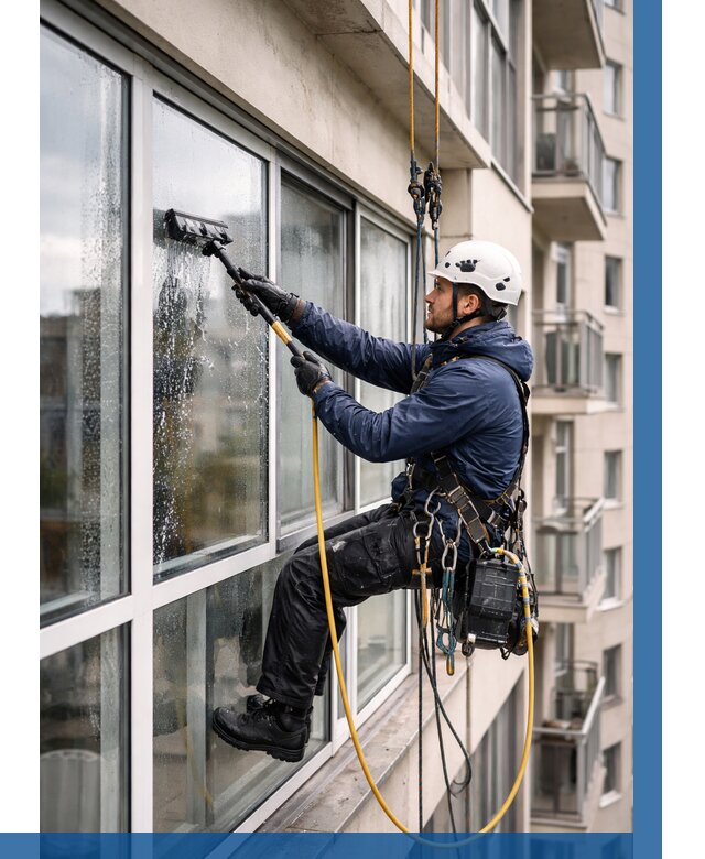 Мойка балконного остекления в Первоуральске от 3603 р. | ВЫСОТНИК-Прв