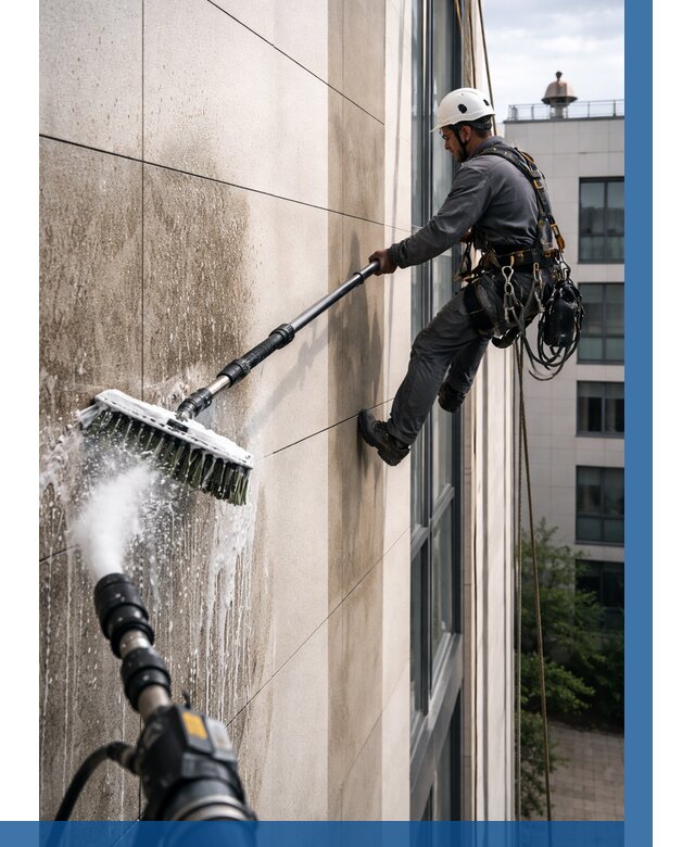 Мойка фасада из керамогранита в Первоуральске от 309 р. | ВЫСОТНИК-Прв