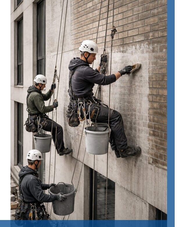 Удаление высолов с фасада в Первоуральске от 257 р. | ВЫСОТНИК-Прв