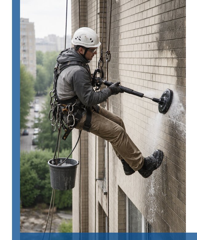 Очистка фасада от копоти в Первоуральске профессионально и безопасно