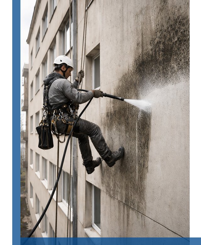 Профессиональная очистка фасадов от плесени в Первоуральске