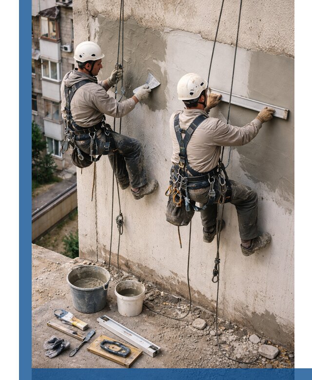 Комплексный ремонт штукатурного фасада с гарантией в Первоуральске