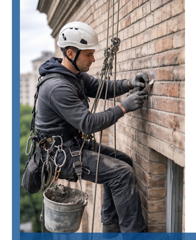 Качественный ремонт кирпичной кладки фасада в Первоуральске с гарантией