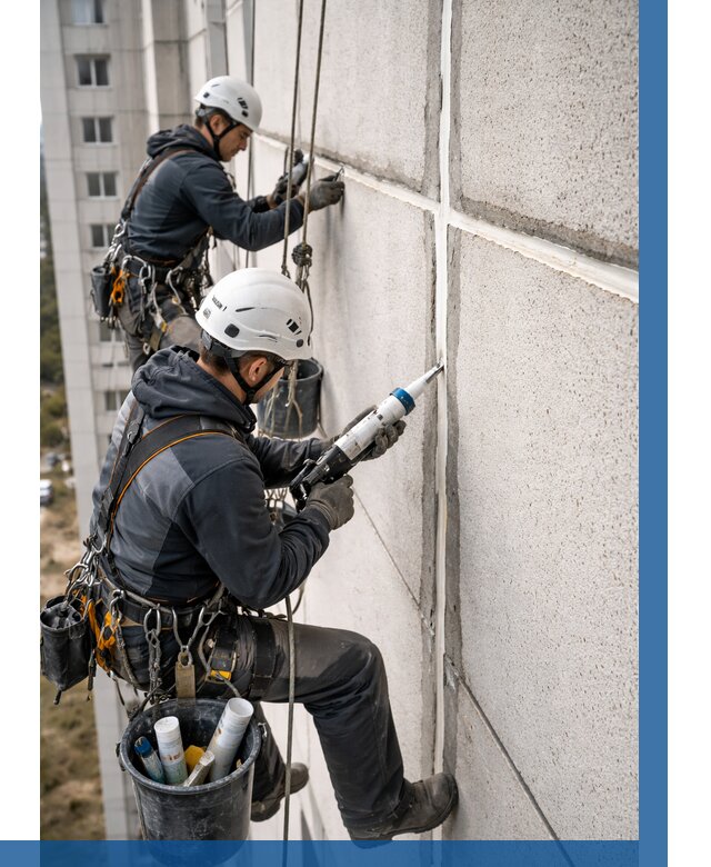 Герметизация межпанельных швов в Первоуральске от 721 р. | ВЫСОТНИК-Прв