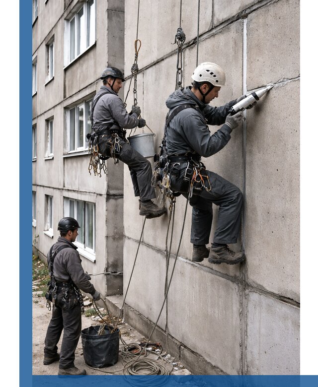 Герметизация межпанельных швов в Первоуральске с гарантией герметичности