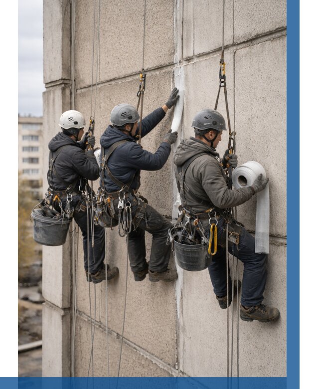 Ремонт межпанельных швов в Первоуральске от 772 р. | ВЫСОТНИК-Прв