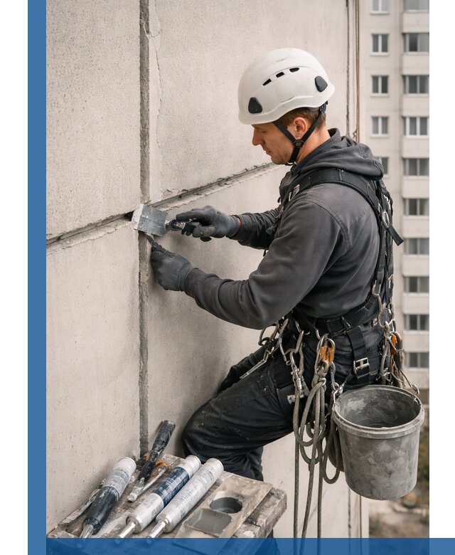 Ремонт межпанельных швов в Первоуральске герметизация и восстановление