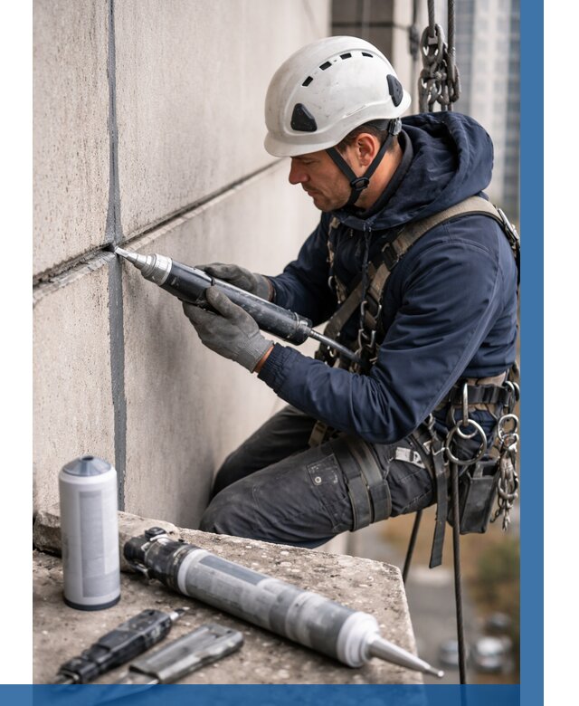 Вторичная герметизация швов в Первоуральске от 463 р. | ВЫСОТНИК-Прв