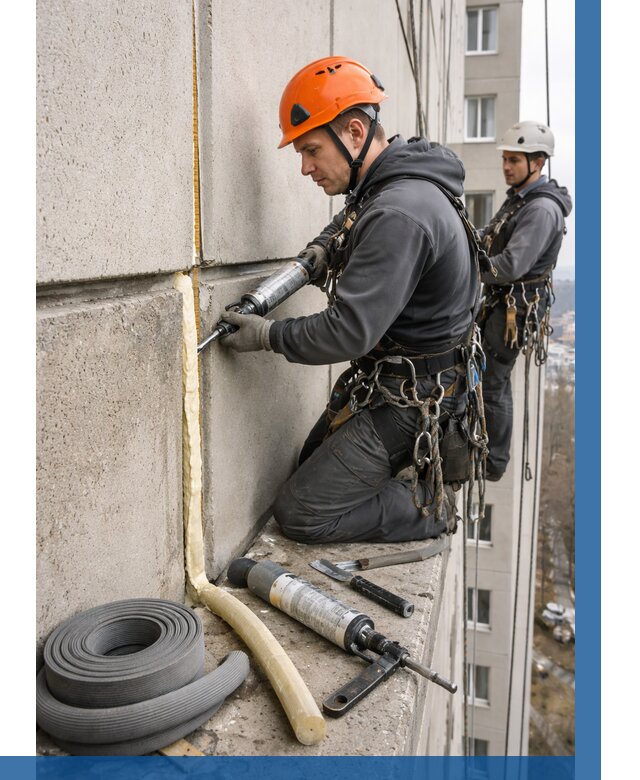 Теплый шов межпанельные швы в Первоуральске от 721 р. | ВЫСОТНИК-Прв