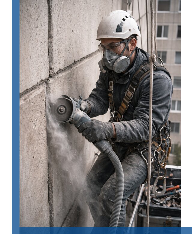 Штробление межпанельных швов в Первоуральске качественно и быстро