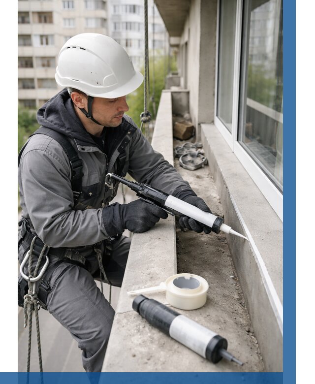 Герметизация швов лоджии в Первоуральске от 4632 р. | ВЫСОТНИК-Прв