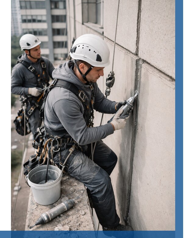 Ремонт деформационных швов здания в Первоуральске от 1029 р. | ВЫСОТНИК-Прв