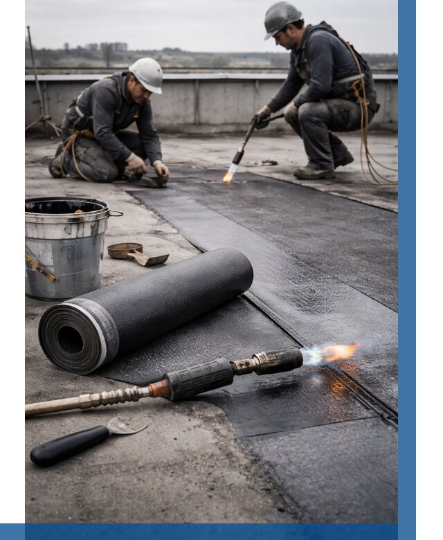 Ремонт рулонной кровли в Первоуральске от 669 р. | ВЫСОТНИК-Прв