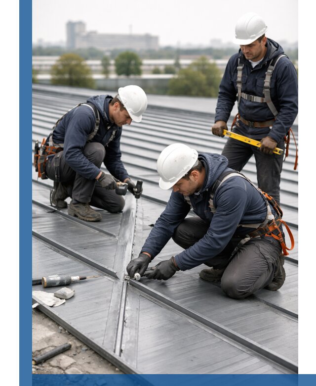 Ремонт фальцевой кровли в Первоуральске срочно и качественно