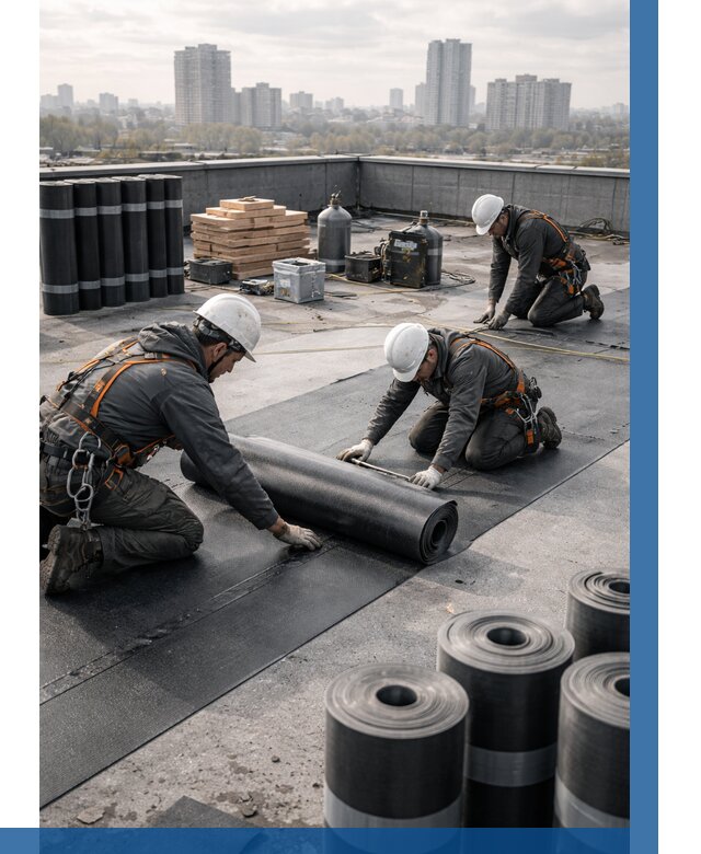 Монтаж мягкой кровли под ключ в Первоуральске от 463 р. | ВЫСОТНИК-Прв