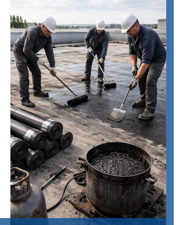 Гидроизоляция кровли мастикой в Первоуральске от 618 р. | ВЫСОТНИК-Прв