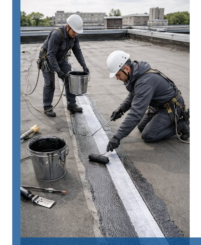 Гидроизоляция кровли мастикой в Первоуральске надежная защита