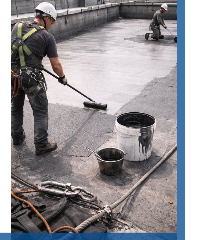 Гидроизоляция кровли жидкой резиной в Первоуральске от 515 р. | ВЫСОТНИК-Прв