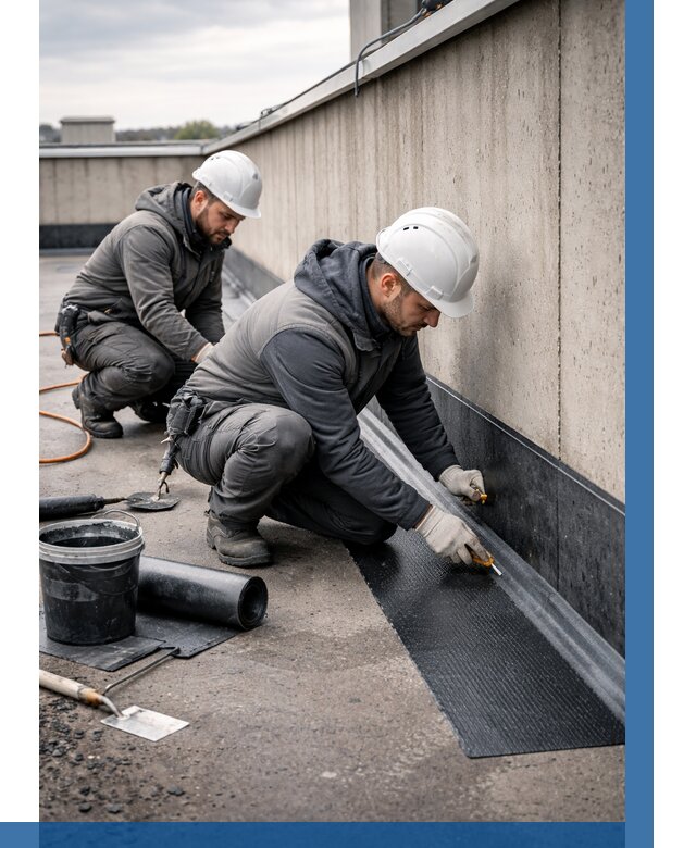 Гидроизоляция примыканий на кровле в Первоуральске от 926 р. | ВЫСОТНИК-Прв