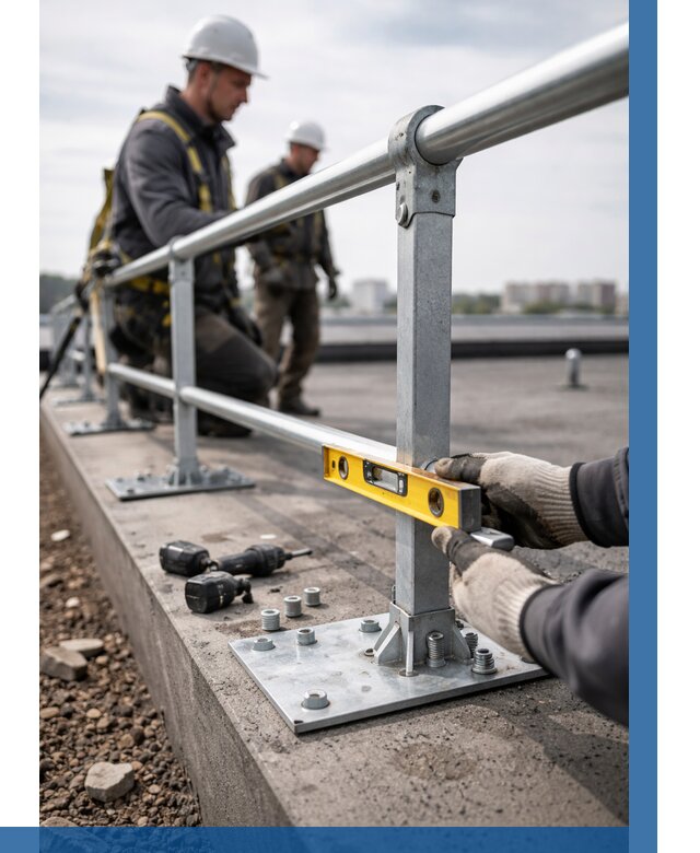 Монтаж кровельного ограждения в Первоуральске от 1235 р. | ВЫСОТНИК-Прв