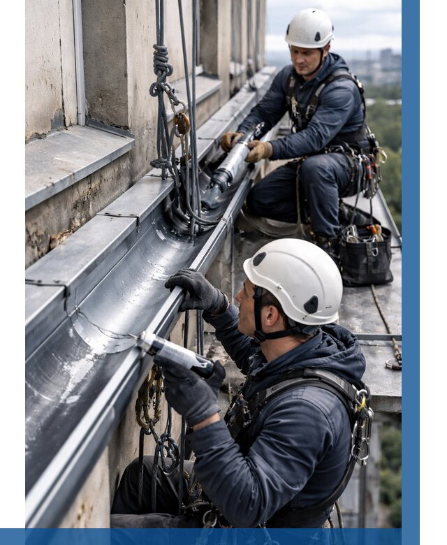 Ремонт водосточных желобов в Первоуральске от 6690 р. | ВЫСОТНИК-Прв