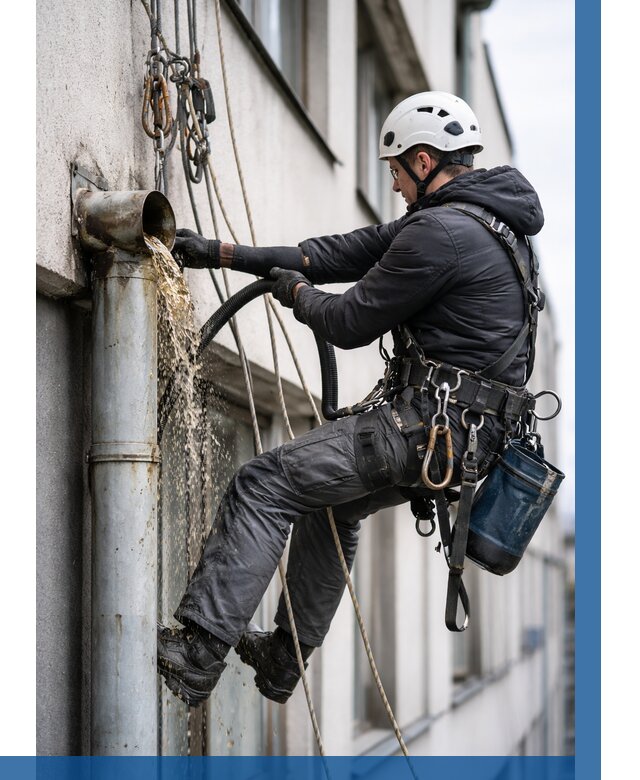 Прочистка водосточных труб в Первоуральске от 3603 р. | ВЫСОТНИК-Прв