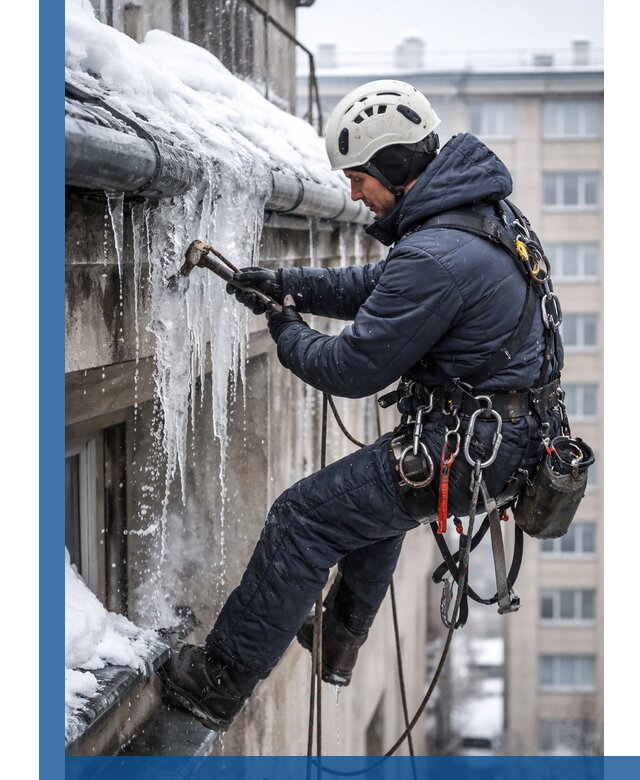 Удаление наледи и чистка водостоков в Первоуральске оперативно и безопасно