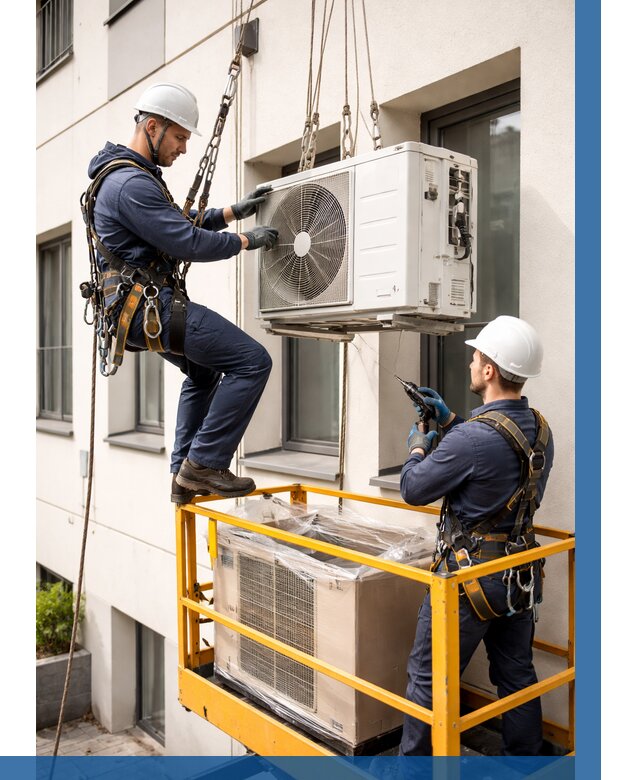 Демонтаж внешнего блока кондиционера в Первоуральске от 3603 р. | ВЫСОТНИК-Прв