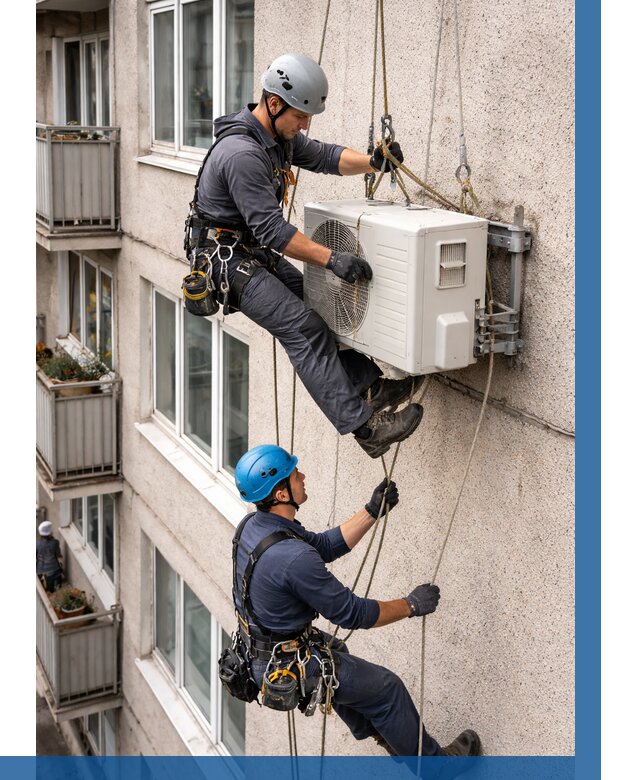 Перенос внешнего блока кондиционера в Первоуральске от 9264 р.| ВЫСОТНИК-Прв