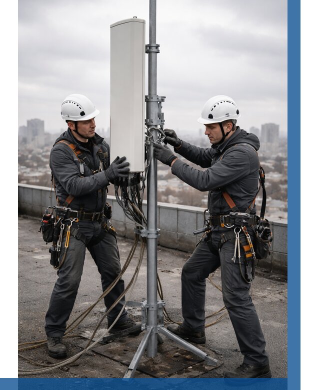 Монтаж антенн связи на крыше в Первоуральске от 8749 р. | ВЫСОТНИК-Прв