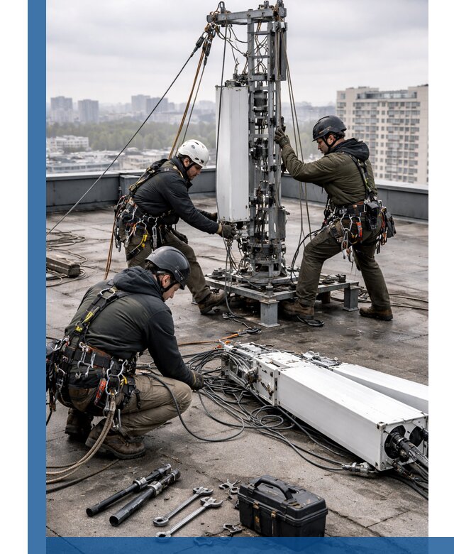 Демонтаж антенн на крыше зданий в Первоуральске с гарантией