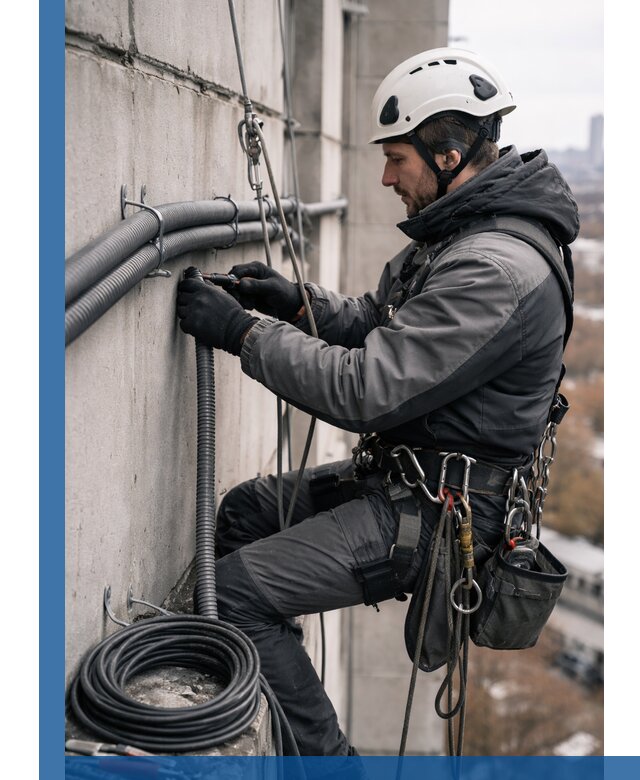 Профессиональный монтаж гофры для кабеля в Первоуральске с гарантией