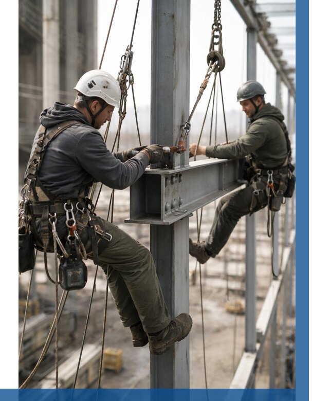 Монтаж металлоконструкций на высоте в Первоуральске от 3603 р. | ВЫСОТНИК-Прв