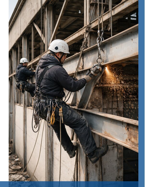 Демонтаж металлоконструкций на высоте в Первоуральске от 6690р. |ВЫСОТНИК-Прв