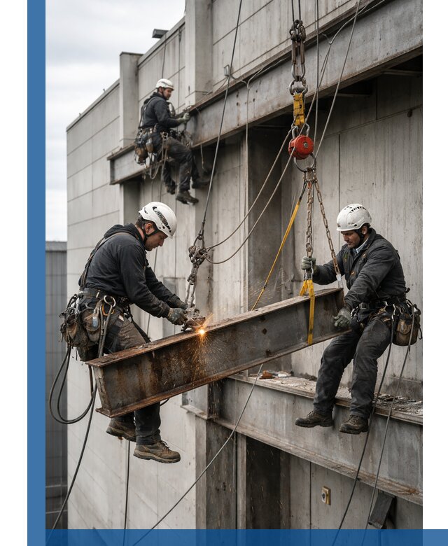 Демонтаж металлоконструкций на высоте в Первоуральске под ключ