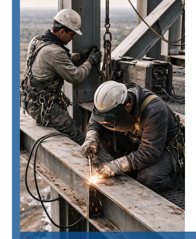 Высотные сварочные работы в Первоуральске для промышленных объектов