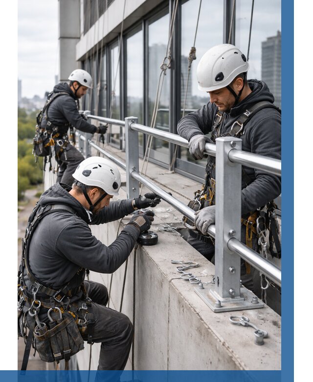Монтаж ограждений на высоте в Первоуральске, от 1235 р. | ВЫСОТНИК-Прв