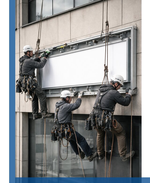 Профессиональный монтаж светового короба под ключ в Первоуральске