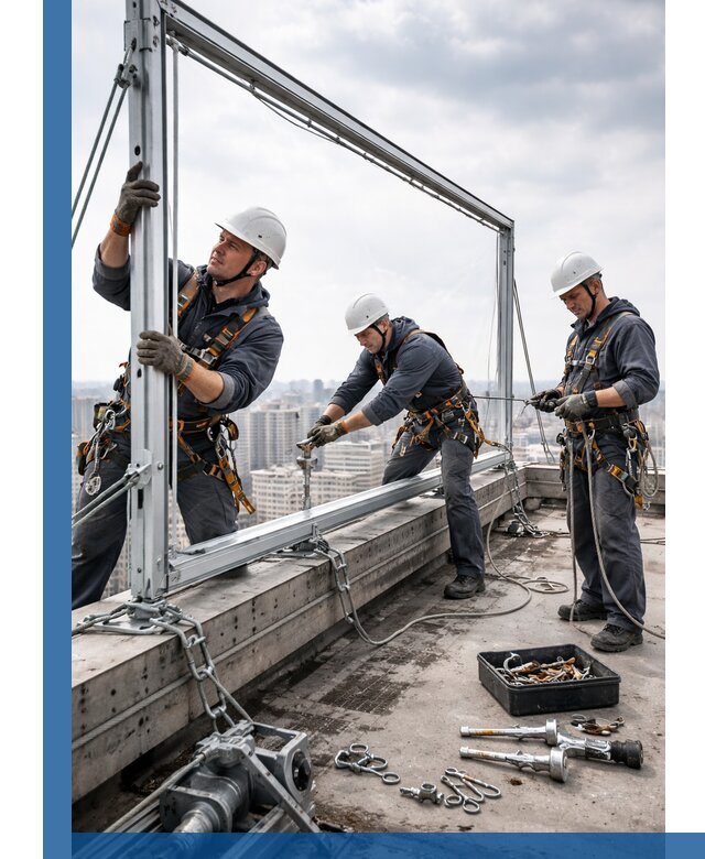 Монтаж крышных рекламных конструкций под ключ в Первоуральске