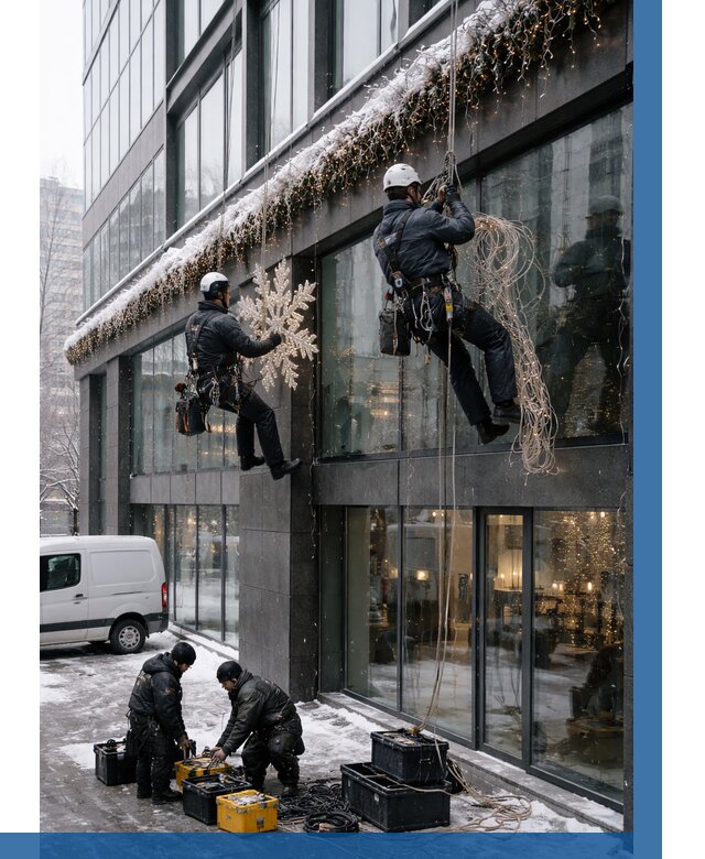 Демонтаж новогоднего оформления в Первоуральске от 5661 р. | ВЫСОТНИК-Прв