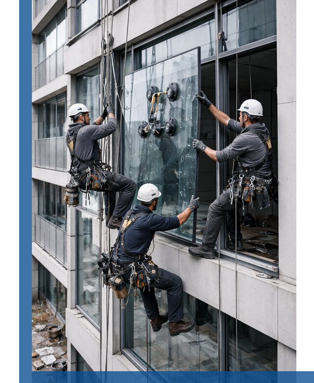 Фасадное остекление и монтаж витражей зданий в Первоуральске под ключ