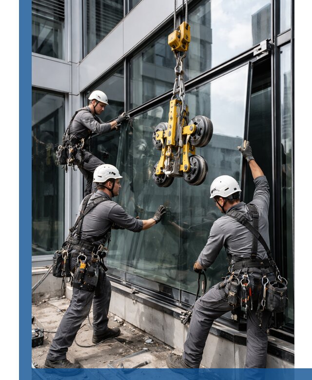 Структурное остекление фасадов в Первоуральске монтаж и обслуживание