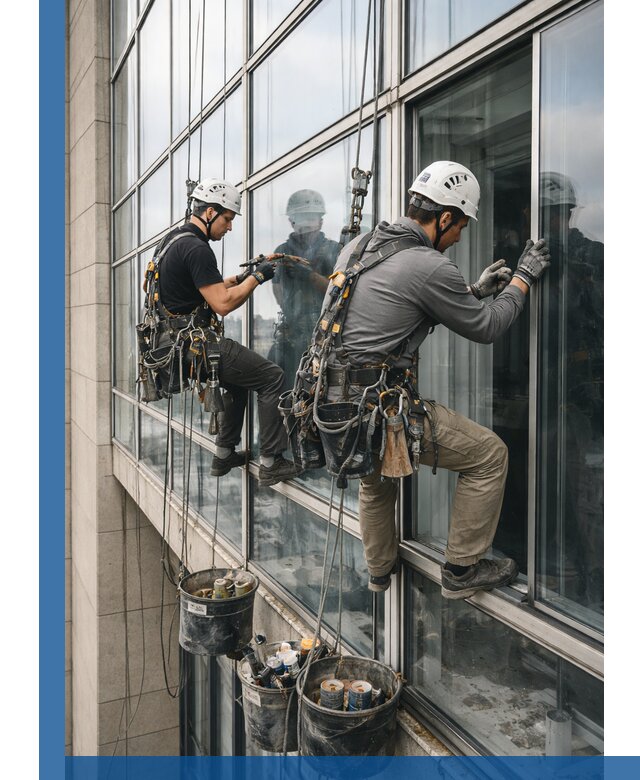 Ремонт витражных конструкций и фасадного остекления в Первоуральске