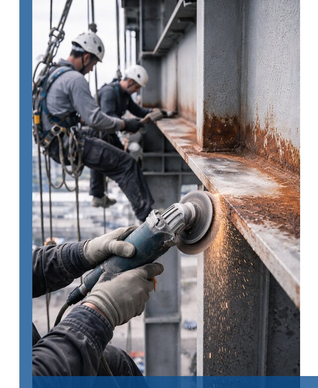 Зачистка металла от ржавчины и подготовка поверхностей в Первоуральске