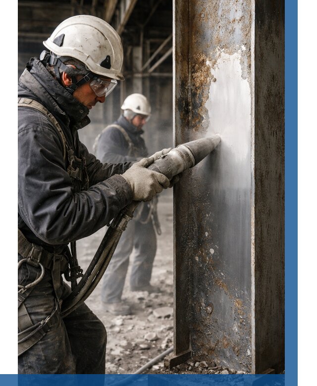 Удаление старой краски с металла в Первоуральске от 463 р. | ВЫСОТНИК-Прв