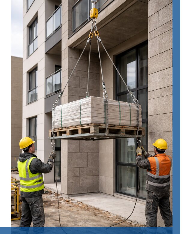 Подъем керамогранита на этаж в Первоуральске от 3603 р. | ВЫСОТНИК-Прв