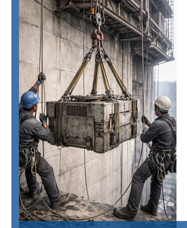 Такелажные работы на высоте, подъем и монтаж грузов в Первоуральске