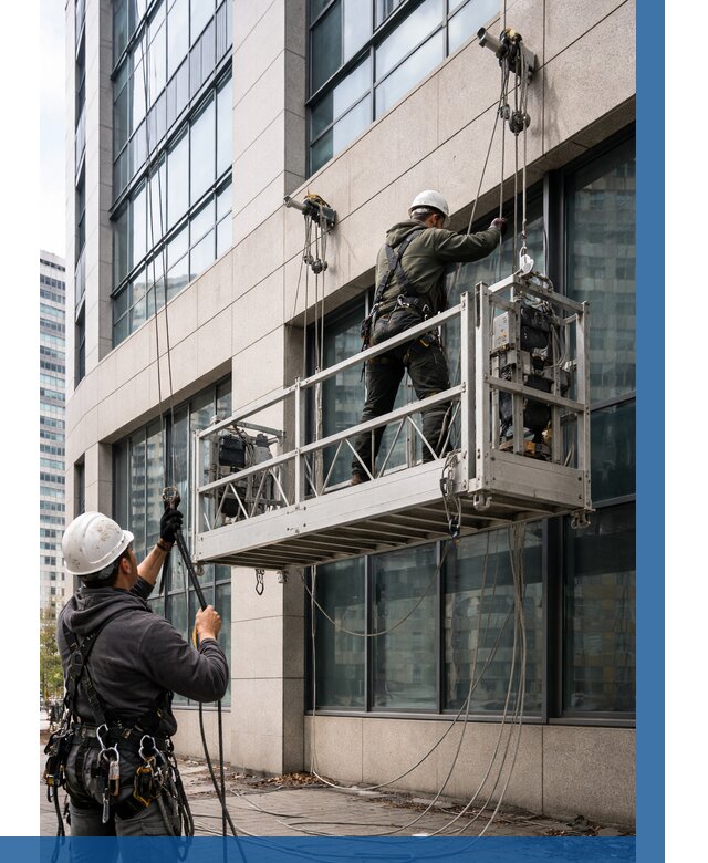Монтаж и подъем фасадной люльки в Первоуральске от 12352 р. | ВЫСОТНИК-Прв