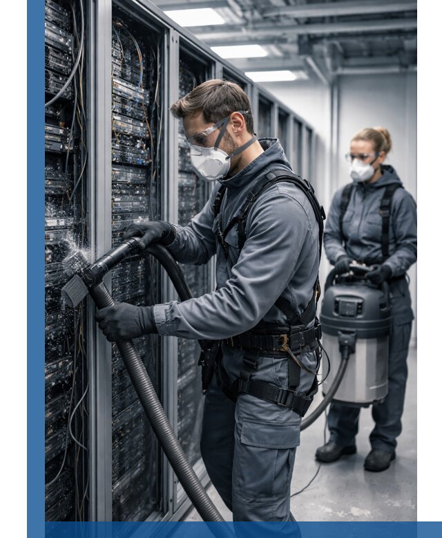 Обеспыливание серверной комнаты в Первоуральске, профессиональная очистка