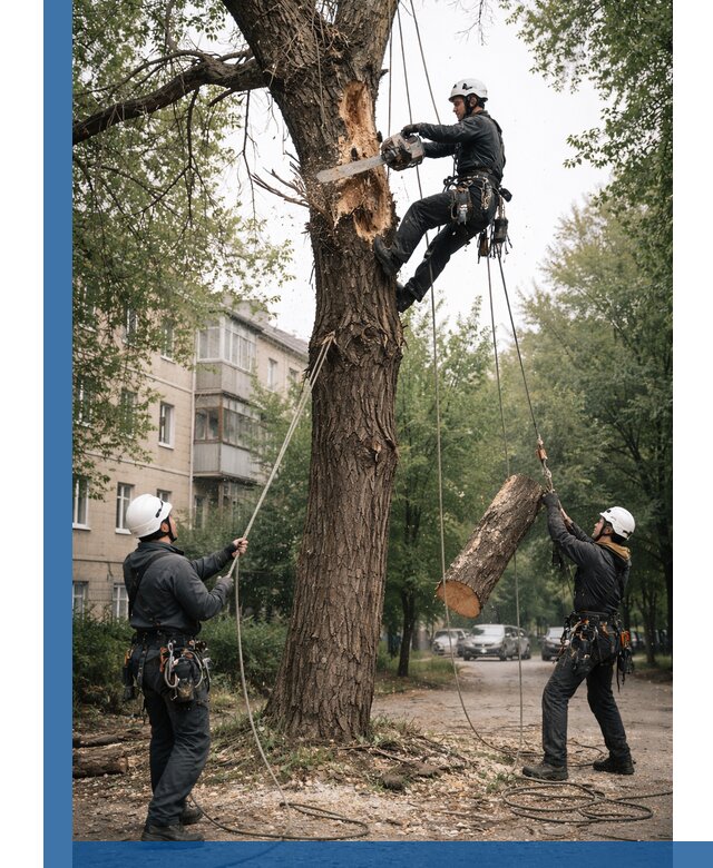 Срочное удаление аварийных деревьев в Первоуральске с гарантией безопасности